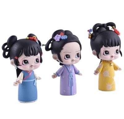 China Mansion PVC Action Figures Red PVC Toy Dream Cartoon Toys Cute Mini Doll Toy Costume Style Girl Doll for sale