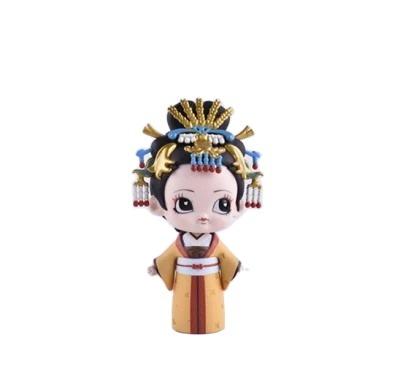 China Cartoon Toy Custom Chinese Costume Series Ornaments Tang Dynasty PVC Plastic Baby Toys Anime Action Figures for sale