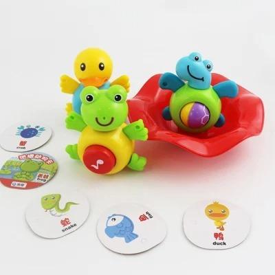 China Cute Toy Customized Cute Animal Children Toy Set Private Label Cartoon Frog Figure Toys For Children for sale