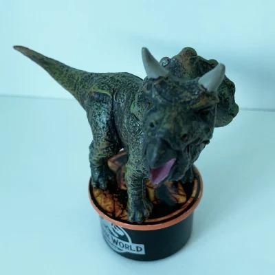 China Toy High Quality Cartoon PVC Dinosaur Figurine Toy Home Decoration Small Cartoon Figurine Toys Triceratops Figure for sale