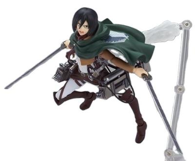 China Cartoon Toy 15cm 5.91inches Attack On Titan Mikasa Ackerman Anime PVC Collection High Quality Attack On Titan Mikasa Ackerman Action Figure for sale