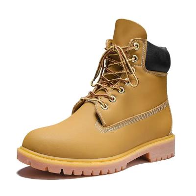 China Insulative 2022 Autumn New Men's Martin Boots Band High Men's Boots Locomotive Men's Shoes Leather Trim Machining Boots for sale