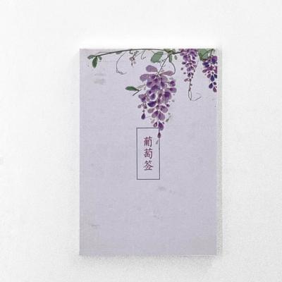 China Manufacture Wholesale Light Antique Grape Printed Custom Notepad for sale