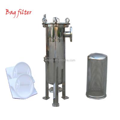 China Water filteration 5um micron precision stainless steel bag filter housing for sale