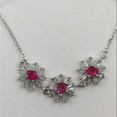 China FASHIONABLE hot sale hign-quality 925 sterling silver gemstone pendant necklace jewelry necklaces for women for sale