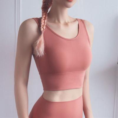 China Wholesale Breathable Wider Strappy Solid Athletic Tops Tank Top Square Back Shirts Gym Fitness Sports Crop for sale