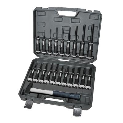 China Repair shop  TOMAC Hardware Tool Professional 21 Pcs Hammer Punch Striking Tool Set Box for sale