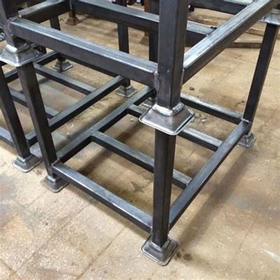 China Machine Rack Steel Frame Metal Construction for sale