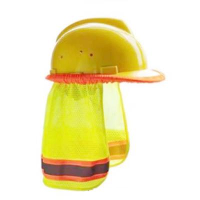 China Summer Sun Protection Construction Worker Helmet Sun Shade Brim Reflective Hat for sale