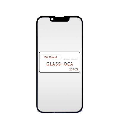 China Compatible Other Glass With OCA Lcd Front Glass Lens for Iphone 13 Mini Screen Touch Panel Front Outer Glass Lens Cover for sale