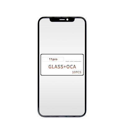 China QC 100% tested Front Outer Glass 11pro Glass With OCA for iPhone Oca Glass for sale