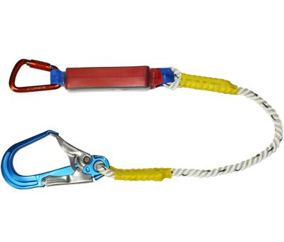 China High Waist Running Polyester Double Twisted Rope Safety Lanyard With Big Hook With Gas Spring for sale