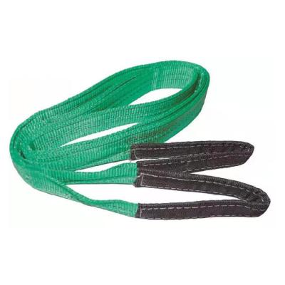 China Webbbing Sling Belt 1T-10T Webbing Sling Multiple Chain Lifting Sling Flat Color Eye Band Webbing Slings for sale