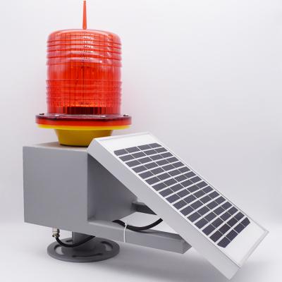 China Power Tower LED Aircraft Aviation Obstruction Solar Powered Flashing Warning Light for sale