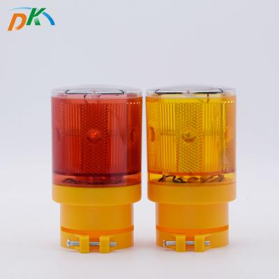 China PC Shell+ABS base DK led hot sale red color becone solar strobe warning light for traffic safety for sale