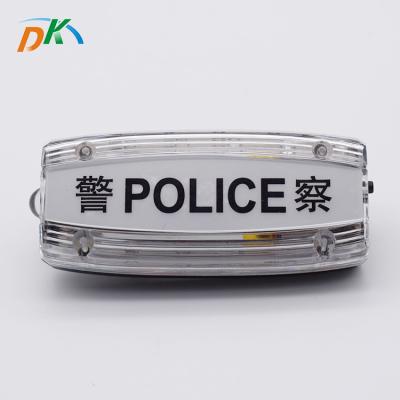 China Police Security Lamp Shoulder Warning Light Clip Fastener for USB Charging 33*80*26mm for sale