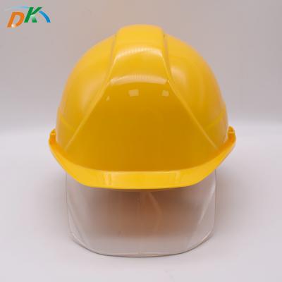 China EN 397 High Strength Hard Hat With Visor Customized LOGO Construction Hard Hat for sale