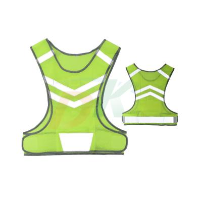 China LED FLASH DK LED Light Portable Outdoor Vest Adjustable Waist Protective Reflective Vest for sale