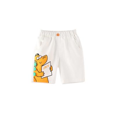 China LOGO sample customized student cotton cartoon support summer woven leisure children's anti-pilling printed elastic band 7 boy shorts for sale