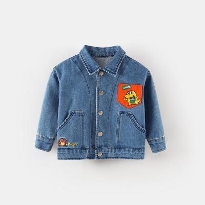 China 2021 Wholesale Multi Color Purified Cotton Hot Selling Kids Breathable Denim Jacket for sale