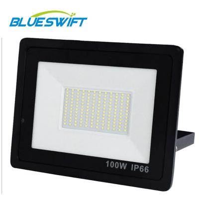 China 100 Watt Outdoor Led Flood Light 9600Lm IP66 Commercial Ultra Thin Water Proof Floodlight 100W Led Flood Light for sale