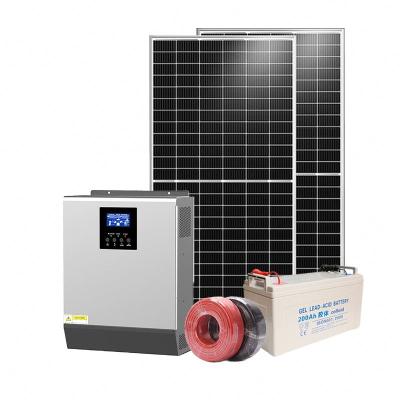 China Hot Sale Home 1KW 5KW 10KW On Grid Power Panel Solar Energy System For Home On Grid Solar System 5KW for sale