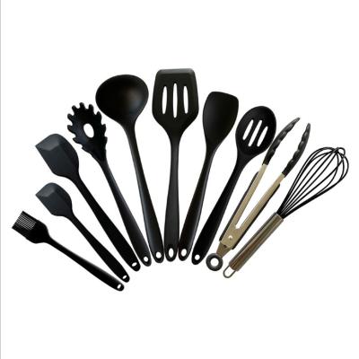 China Sustainable 10pcs Silicone Kitchen Bakeware Set Cooking Tools Utensils Sweep Home And Kitchen Accessories Bake Silicone Cookware Sets for sale