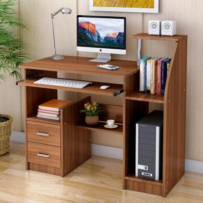 China PC Desk Melamine Chipboard Simple Style Wooden Panel MFC Computer Desk With Drawer for sale