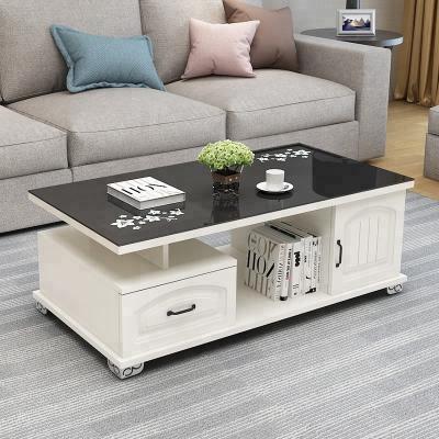 China PANEL Single Melamine Panel PVC Door and Drawer Coffee Wood End Table for sale