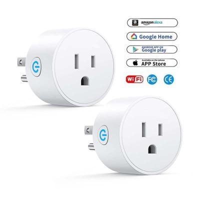 China Dual USB Ports WiFi Socket US MX CA JP 10A 15A Smart Charging US Plug For Smart Home Google Alexa Echo FCC RoHs WiFi Smart Plug for sale