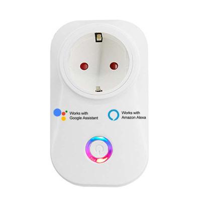 China Dual USB Charging Ports Work with Amazon Alexa Google Home European Smart Plug EU Power Plug Certificated European WiFi Smart Switch and Plug for sale