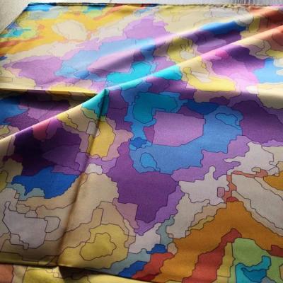 China Square Satin Silk Scarf Square Printed Square Silk Scarf for sale