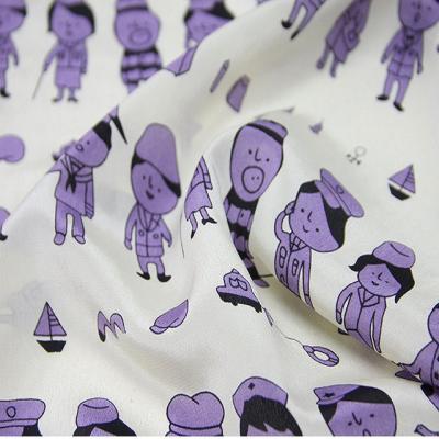 China Digitally Printed 100% Royal Anti Pill Viscous Fabric For Women Clothes for sale