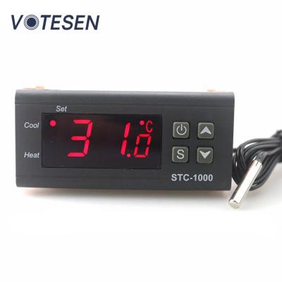 China Plastic Dc12-72v Digital Temperature Thermostat Controller With Alarm Stc1000 for sale