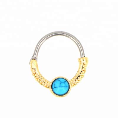 China Vintage Nose Rings Sniff CZ Septum Piercing Wholesale for sale