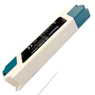 China LED Lighting SLL-60-24 24V 60W 2.5A PWM Constant Voltage Phase cut /Triac dimmable Slim LED Driver for sale