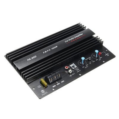 China High Quality 12V 1000W Mono Car Audio Power Amplifier Bass Subwoofers Powerful Amp PA-80D Pa-80d for sale