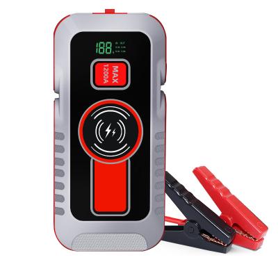 China Portable Car Battery Jump Starter Car Power Bank Jump Starter 16000mah 12v Multifunction Jump Starter With Flashlight for sale