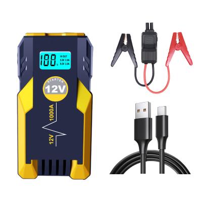 China Multifunctional Car Battery Start 12000mah 12v Battery Jump Starter Battery Booster Starting Device Jump Starter With Flashlight for sale