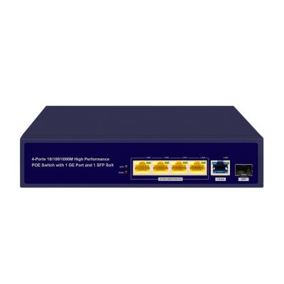 China Standard POE IEEE 802.3af/at PoE gateway for for IP camera, 4 port poe switch, industrial poe switch for sale