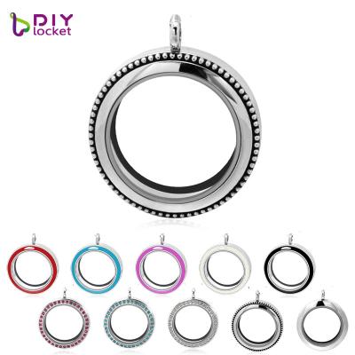 China Wholesale Durable Floating Pendant 30mm Twist Pendant Floating Necklace For Clear Round Floating Charm Pendant for sale