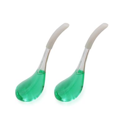 China 2022 Spoon Shape Face Massager Eye Cold Magic Wand Glass Ice Globes Body Beauty Idea For Women for sale