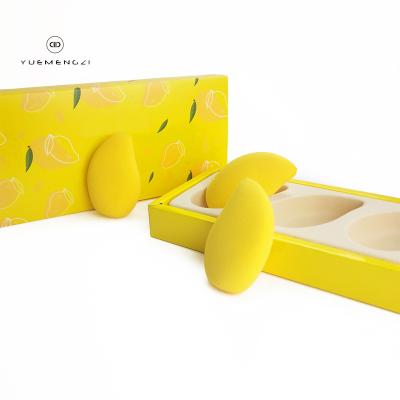 China Beauty Private Label Eco-friendly Makeup Sponges Latex Fruit Lemon Strawberry Peach Banana OEM ODM Makeup Sponge for sale