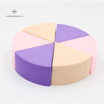 China Eco-Friendly Beauty 6 Wedges Cosmetics Tool Professional Perfect Non Exfoliating Soft Latex Makeup Cosmetics Sponges for sale