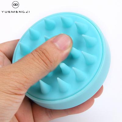 China Custom Head Dandruff Brush Scrubber Silicone Head Massager Shampoo Scalp Massage Sweep Hair Wash Comb Body Shower Brush Bath Spa Slimming Massage Brush for sale