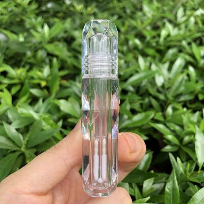 China Recyclable Paid Samples Empty Lip Gloss Tube Packaging Transparent U Ltra Private Label Lip Gloss Containers Custom Tubes With Magic Wands for sale