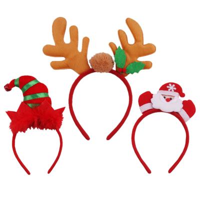 China NEW Design Christmas Decoration Christmas Gifts Babies Sequin Reindeer Headband Good Quality Cute Headband Xmas Headband For Party Accesso for sale