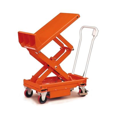 China Building Material Shops Electric Lift And Tilt Transport Scissor Lift Platform for sale