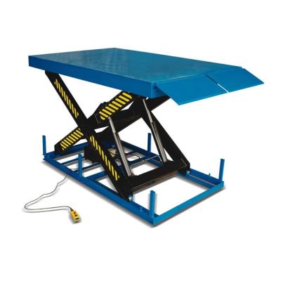 China Building Material Shops 5Ton Stationary Electric Scissor Lift Table / Container Loading Platform for sale