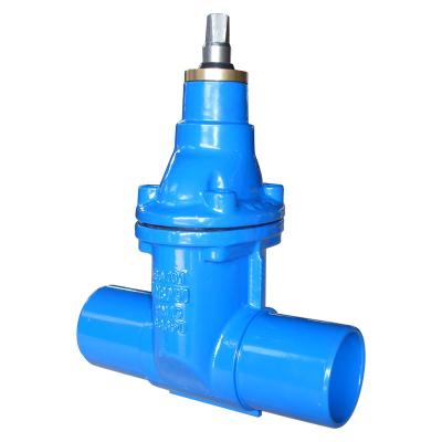 China General PIN END RESILIENT SEATED GATE VALVE FOR PVC PIPES WITH HAND WHEEL OPERATOR for sale